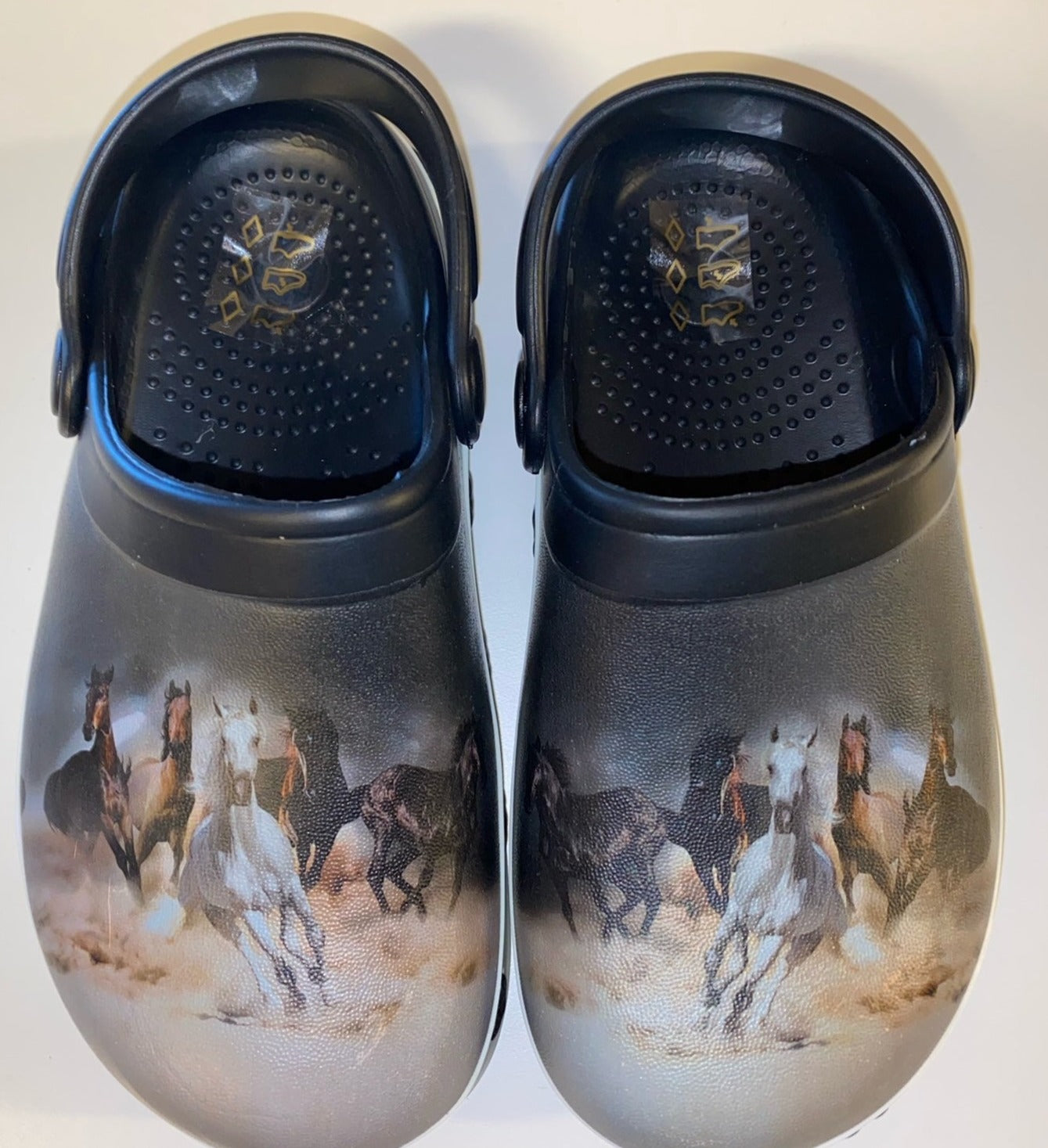 Træsko i plast - Heste