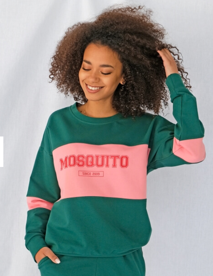 Grøn/Koral Sweatshirt Mor ILM