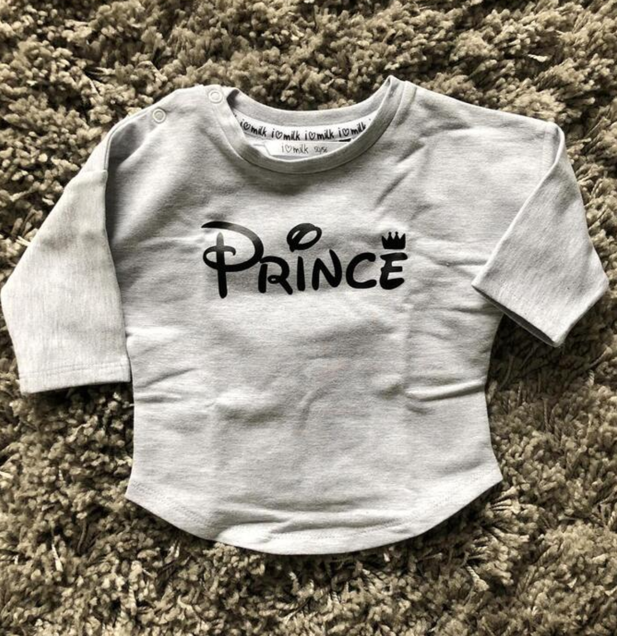 Prince Sweatshirt Grå Dreng I Love Milk