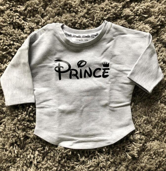 Prince Sweatshirt Grå Dreng I Love Milk