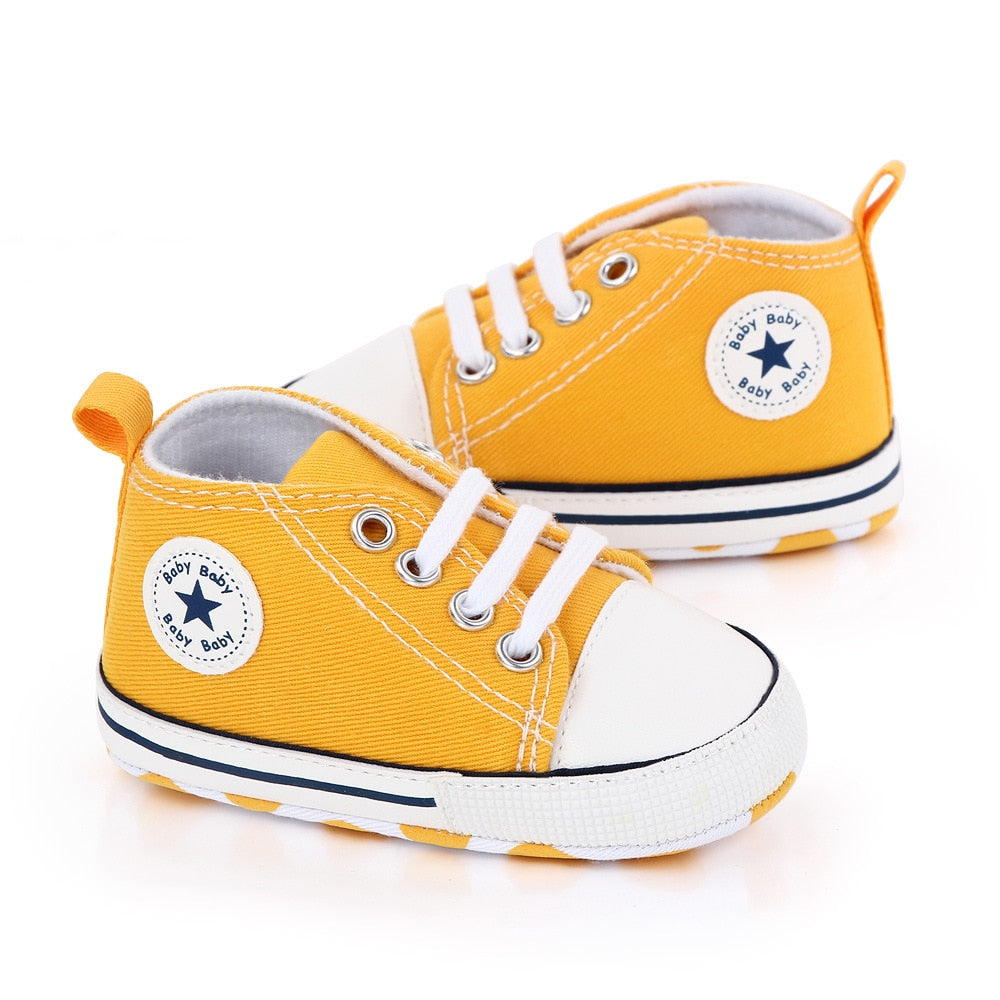 Baby Star Sneakers Gul