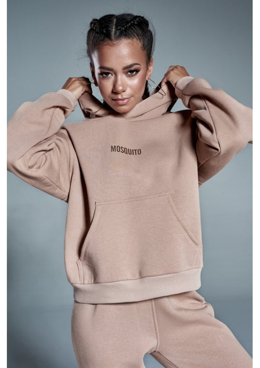 Hoodie Beige Mor I Love Milk