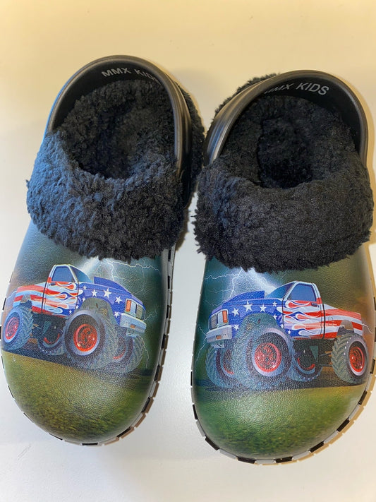 Træsko i plast - Monster Truck med for