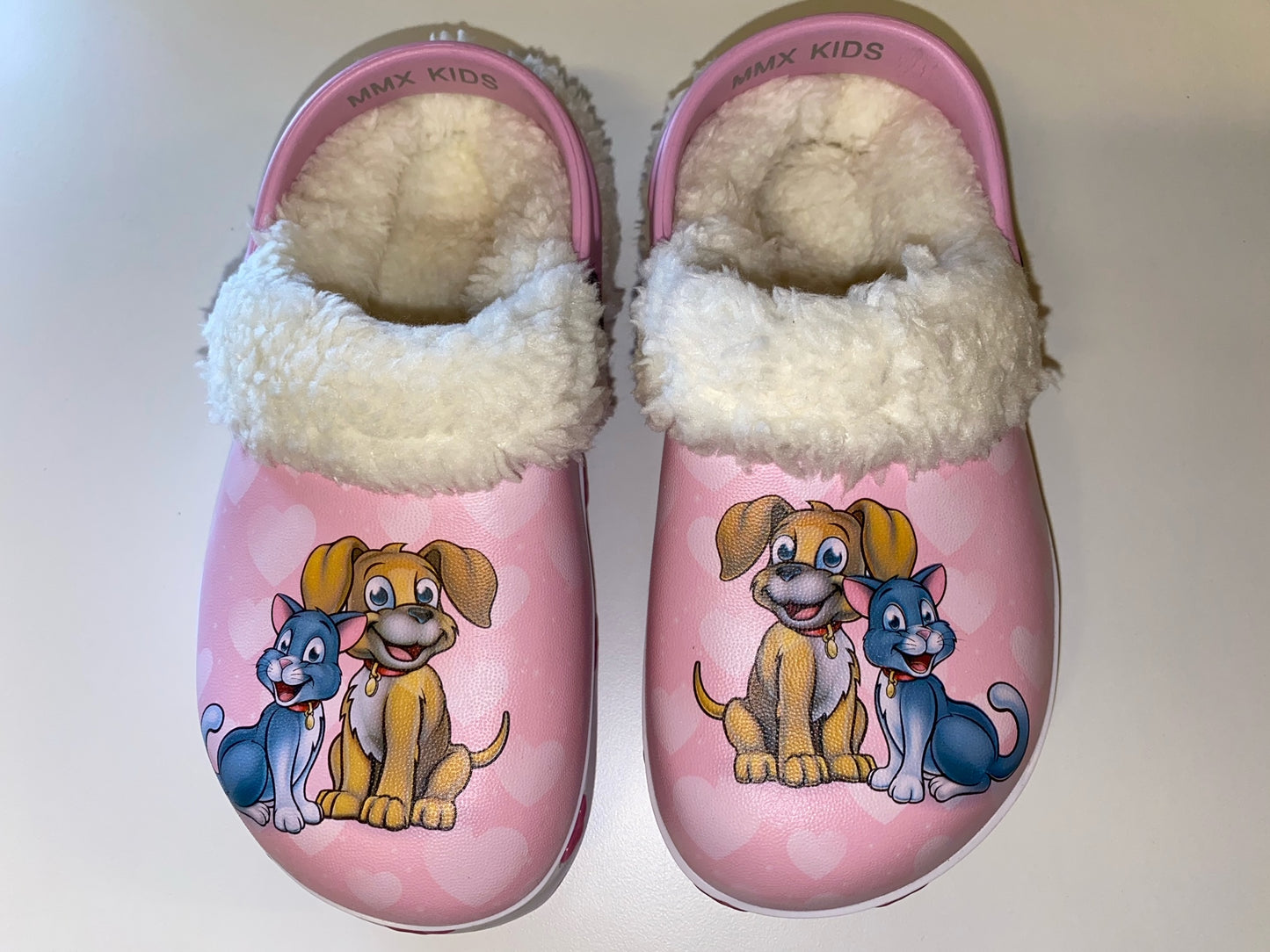 Træsko i plast - Hund & kat med for