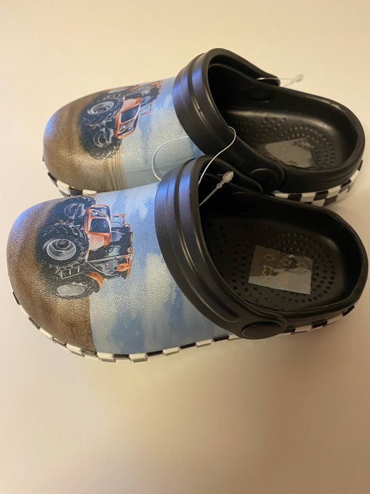 Træsko i plast - Rød traktor