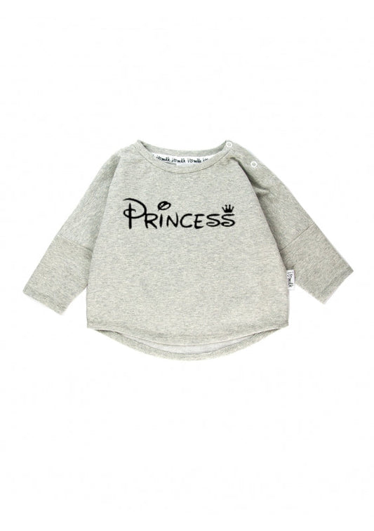 Princess Sweatshirt Grå I Love Milk