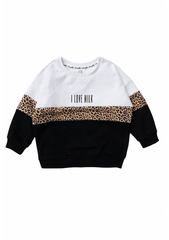Leo Sweatshirt Barn I Love Milk
