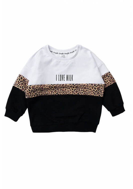 Leo Sweatshirt Barn I Love Milk