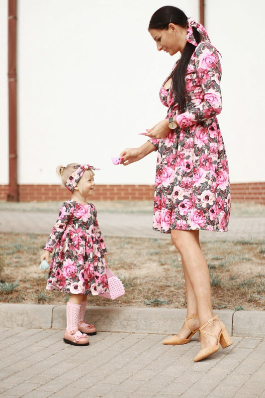 Kjole Pinkblomst Pige Latori