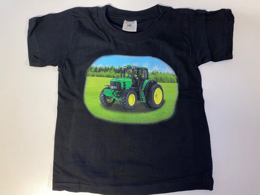 T-shirt barn Grøn Traktor
