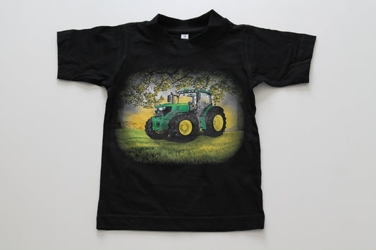 T-shirt barn Grøn Traktor