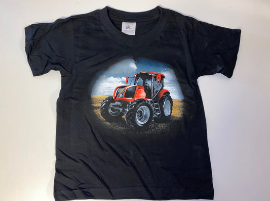 T-shirt barn Rød Traktor