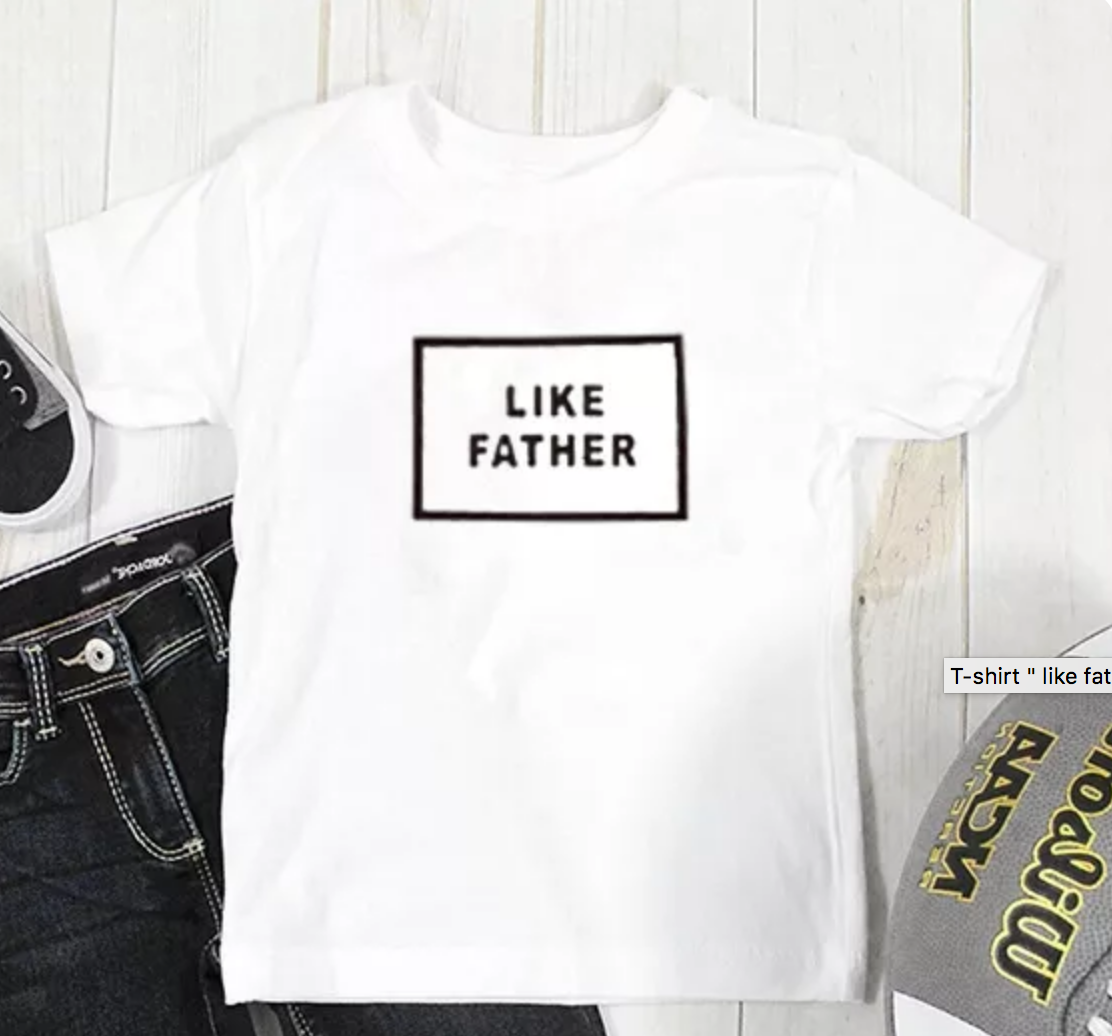 Like Father T-shirt I Love Milk