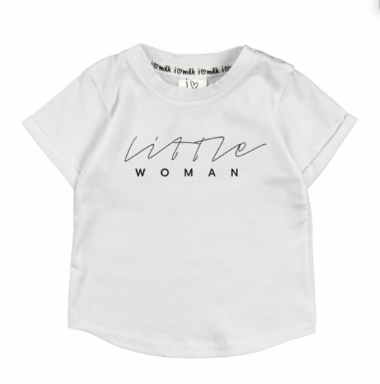 Little Woman T-Shirt Barn I Love Milk