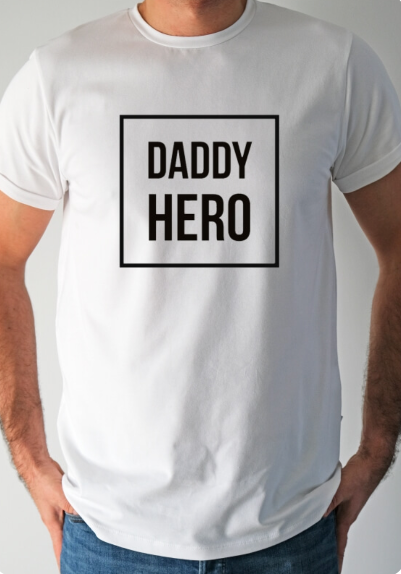 Daddy Hero T-shirt Hvid
