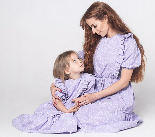 Kjole Lillablomst Mor Menza